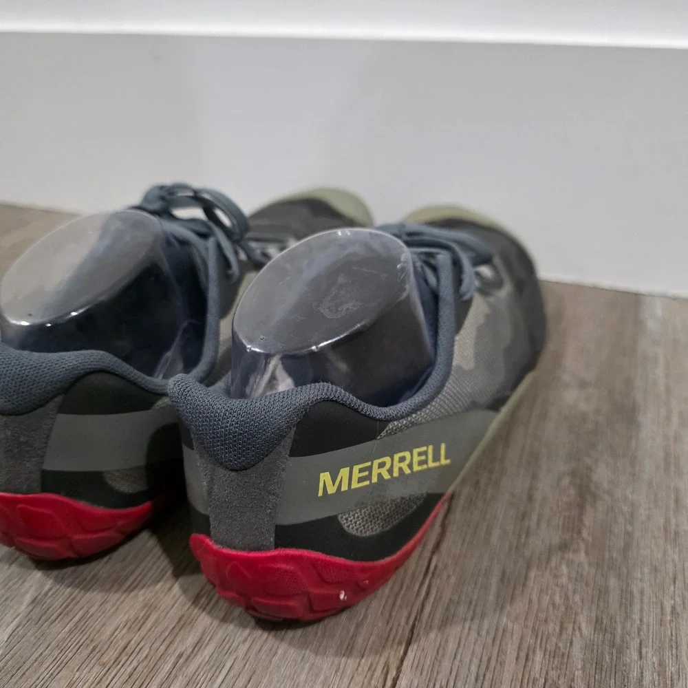 Merrell Mens Vapor Glove 4 Running Shoes Size 11 Camo Barefoot Vibram Hiking